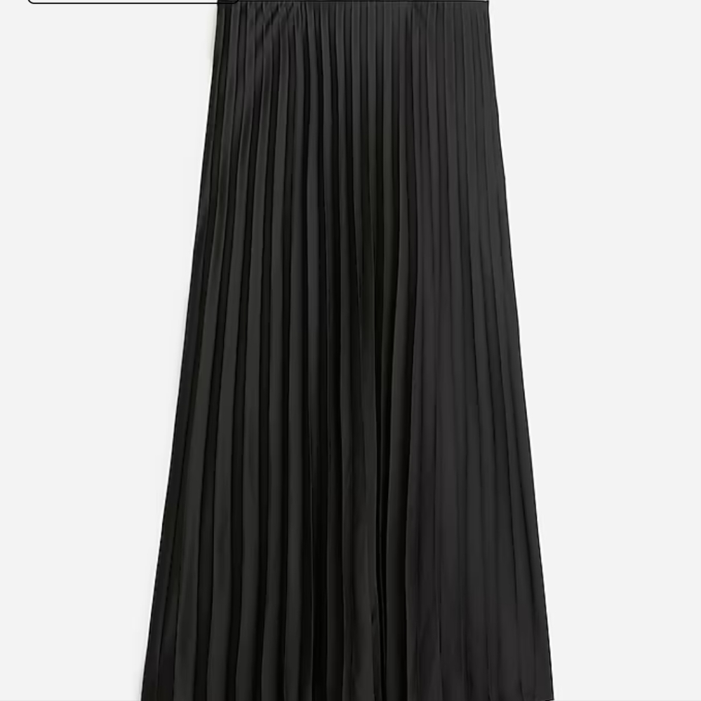 J. Crew pleated midi skirt black sz L